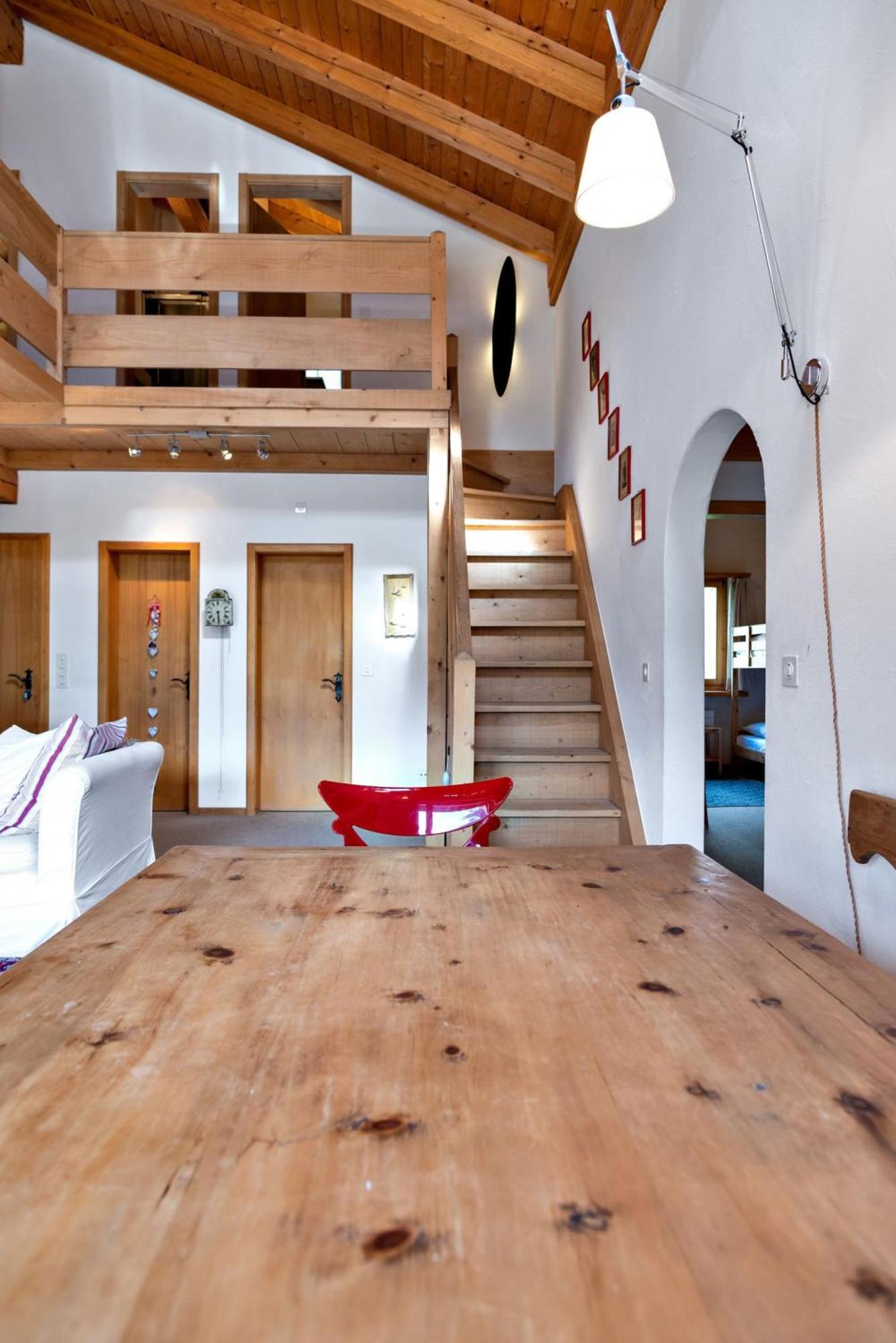 Ferienwohnung Chesa Panorama B - La Punt Exterior foto