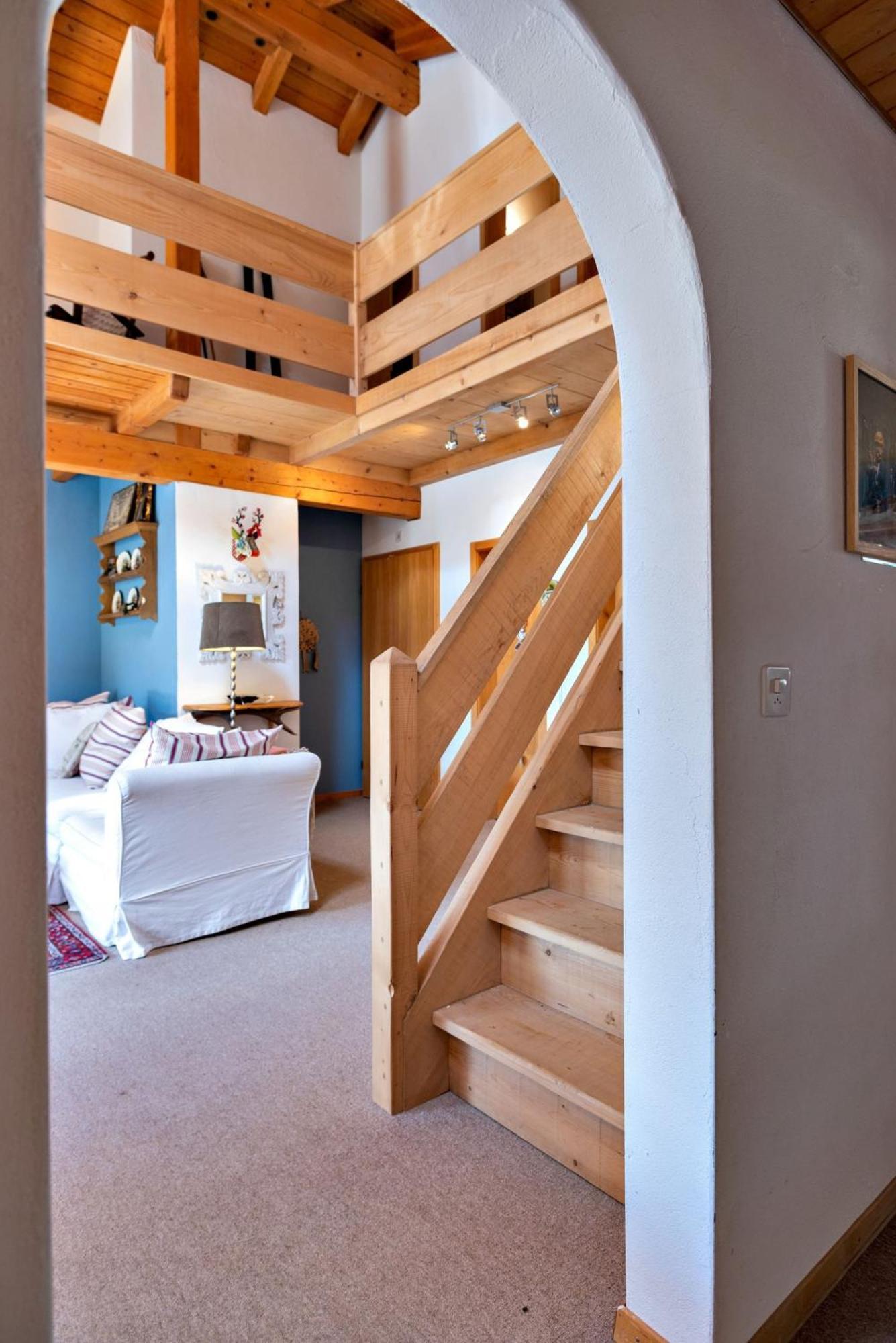 Ferienwohnung Chesa Panorama B - La Punt Exterior foto