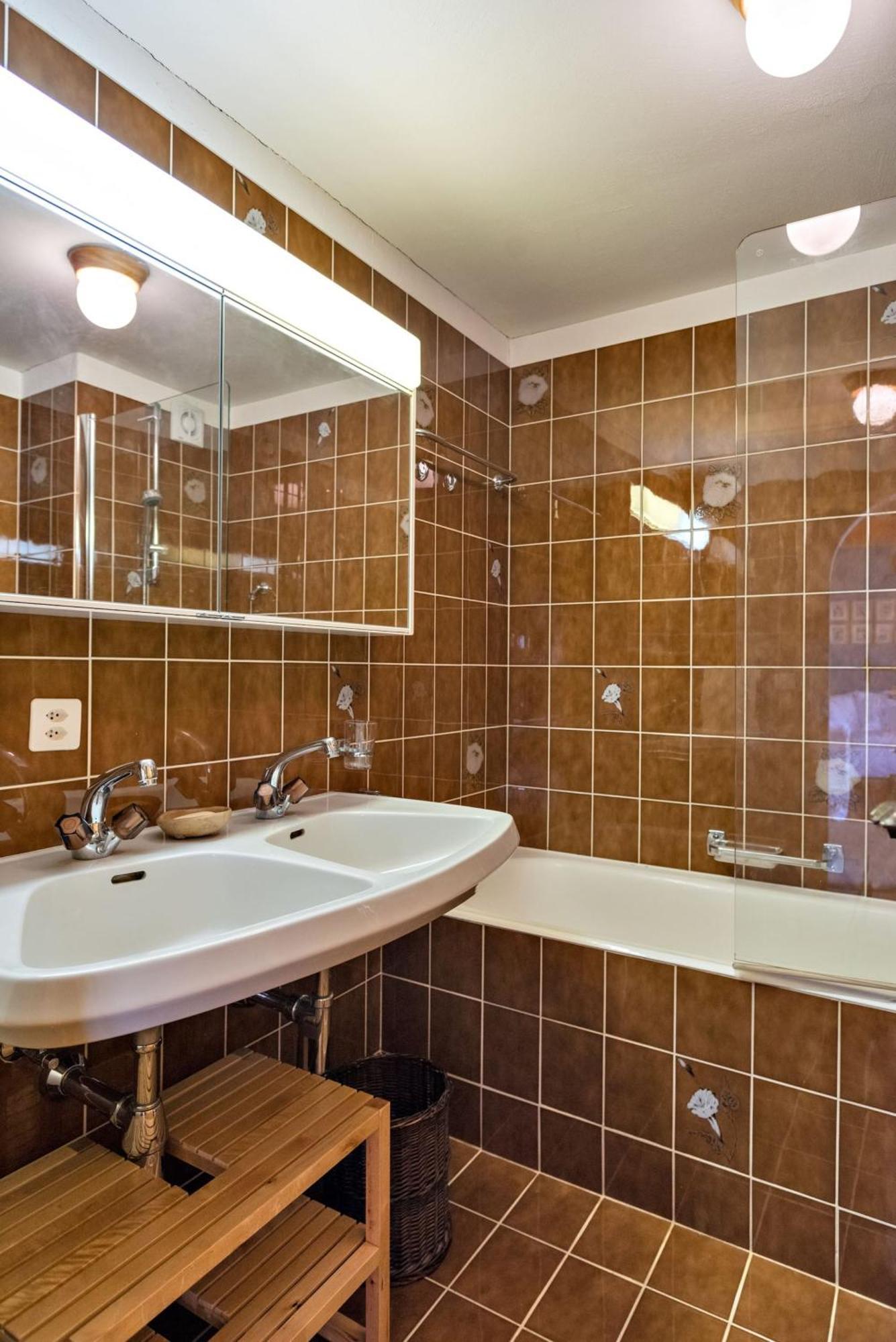 Ferienwohnung Chesa Panorama B - La Punt Exterior foto