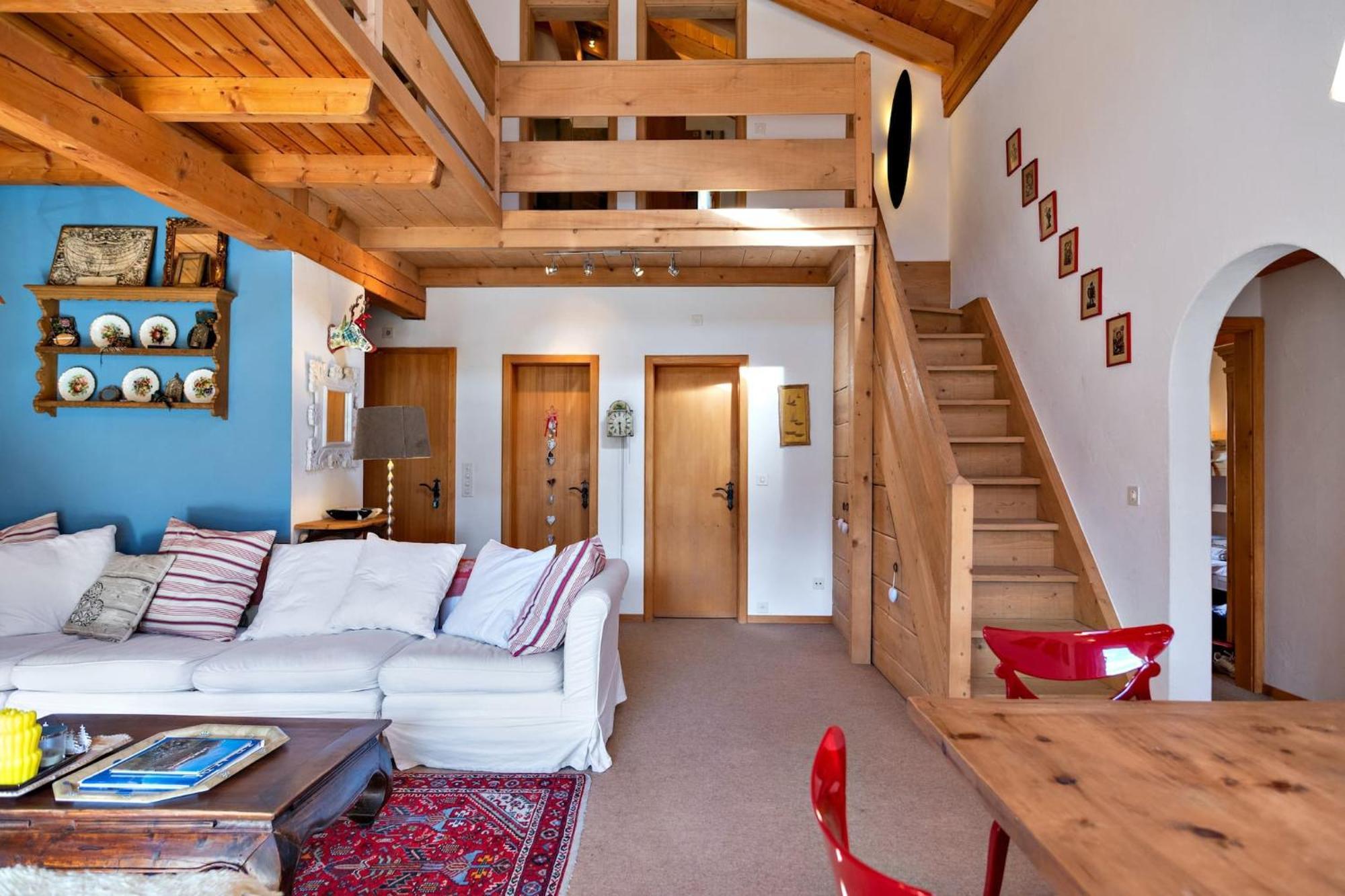Ferienwohnung Chesa Panorama B - La Punt Exterior foto