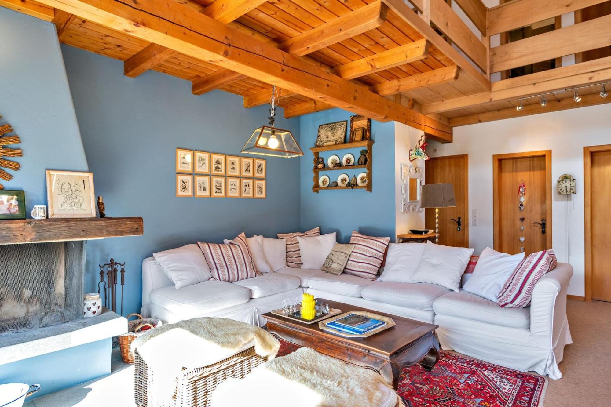 Ferienwohnung Chesa Panorama B - La Punt Exterior foto