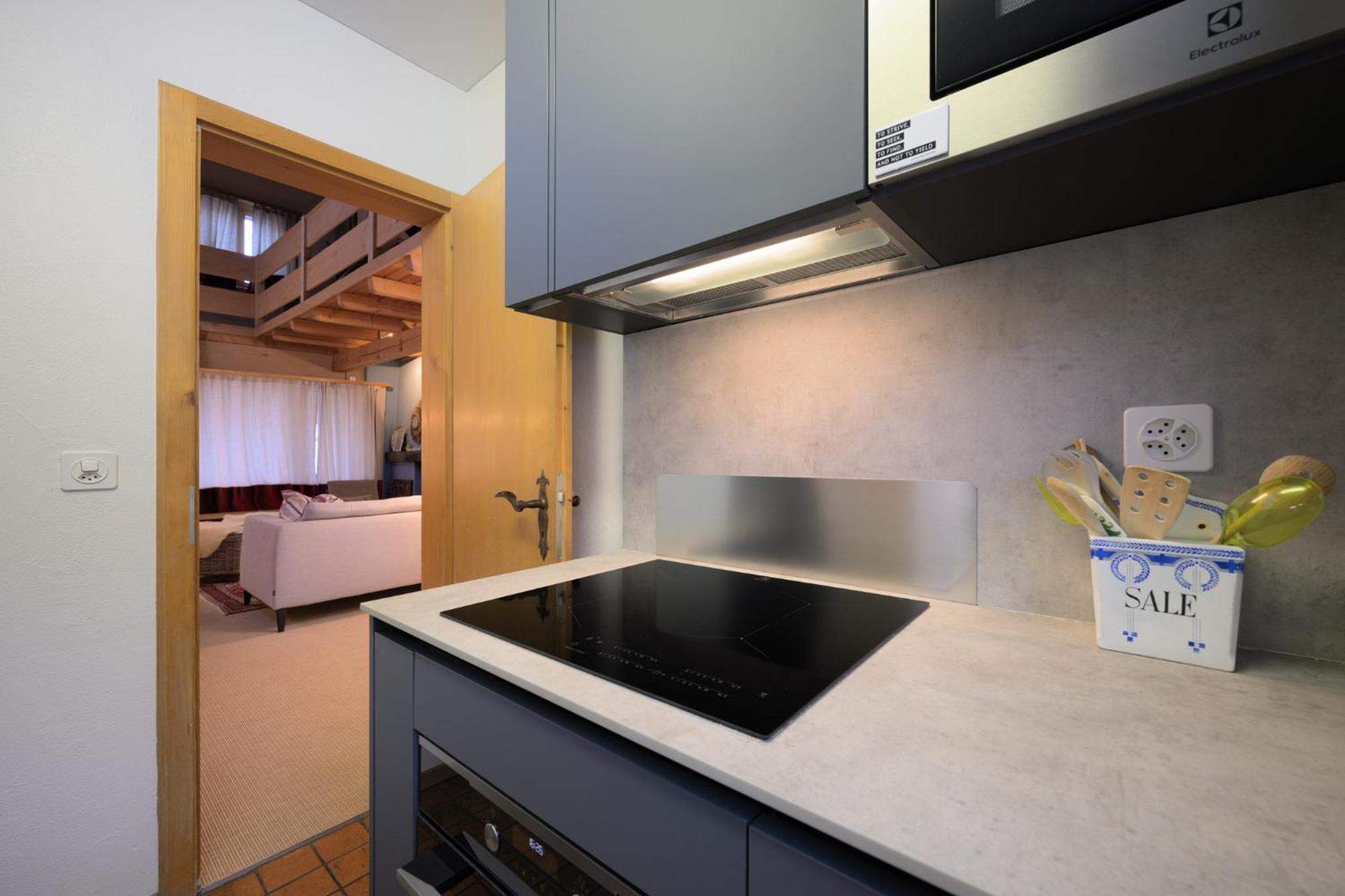 Ferienwohnung Chesa Panorama B - La Punt Exterior foto